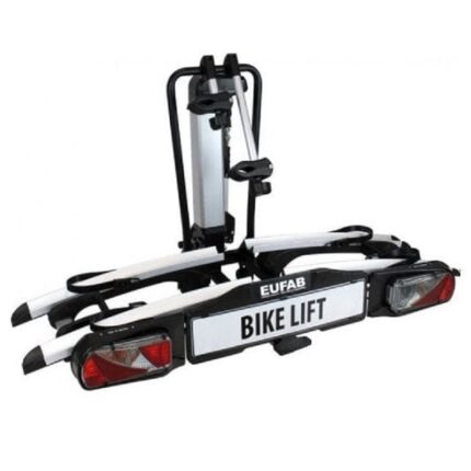 Porte Velos Electrique sur Boule Dattelage Pliable Bike Lift Prise 13 Broches 2 Velos Compatible E Bikes Noir Argent.jpg